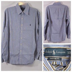 Ralph Lauren Custom Fit Stripe Long Sleeve Shirt